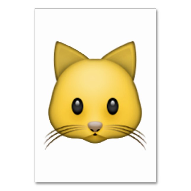 Cat - Emoji Table Number (Front)