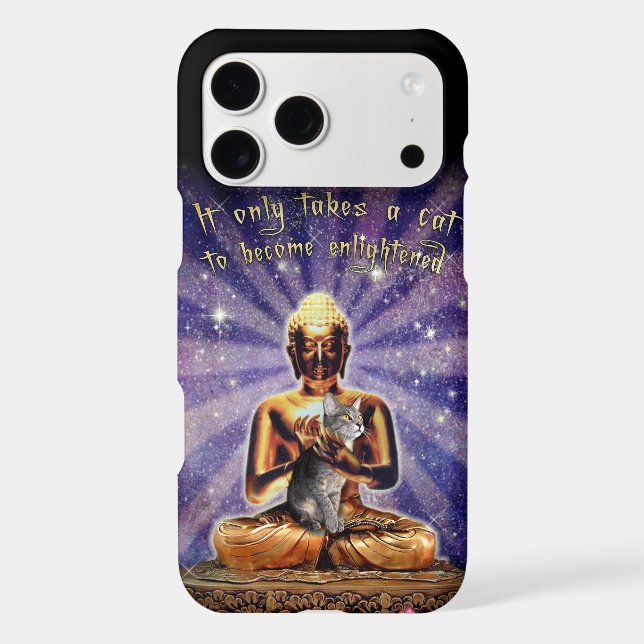 Cat Enlightenment iPhone Case (Back)