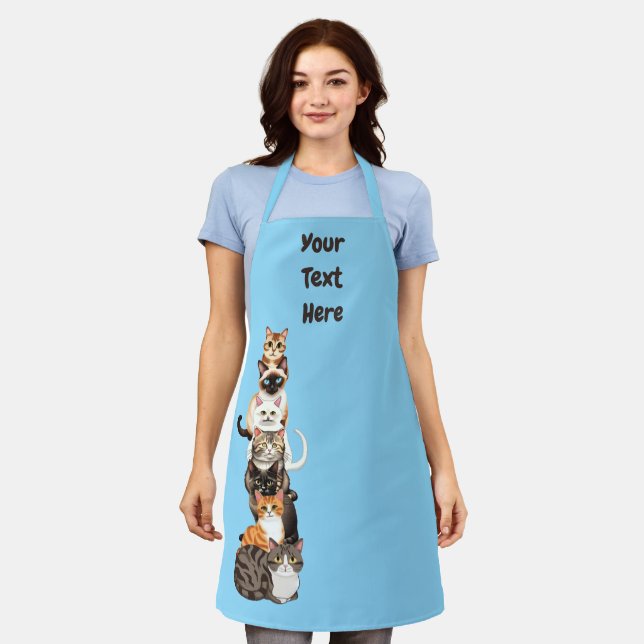 Cat-Er-Pillar Feline Tower Apron (Worn)