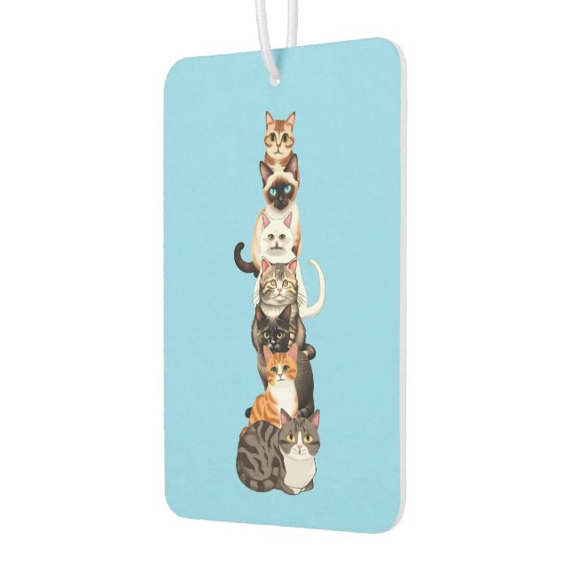 Cat-Er-Pillar Feline Tower Car Air Freshener (Left)
