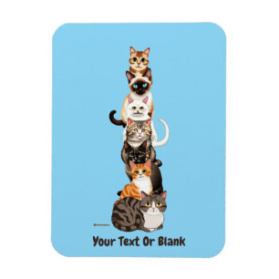 Cat-Er-Pillar Feline Tower Magnet