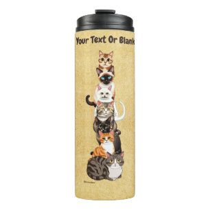 Cat-Er-Pillar Feline Tower Thermal Tumbler