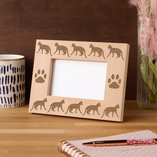 Cat  etched frames (Left)