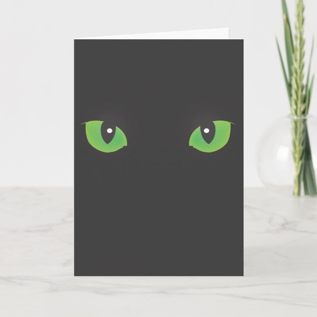 Cat Eye Halloween Card (Front)
