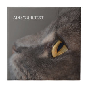Cat Eye-Macro by Shirley Taylor Ceramic Tile