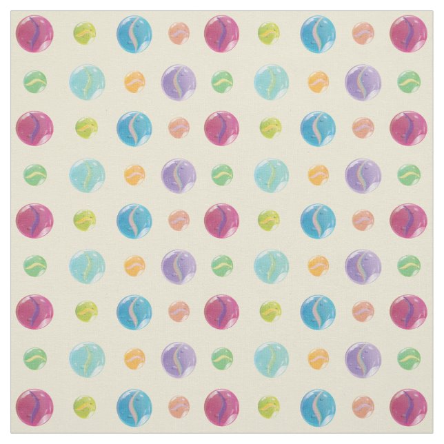 Cat Eye Marbles pattern Fabric (Swatch)