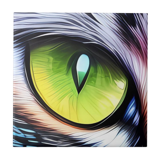 Cat Eye Tiles Ceramic Tile Sets (Front)