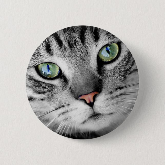 Cat eyes 6 cm round badge (Front)