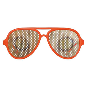 Cat eyes-Orange Aviator Sunglasses