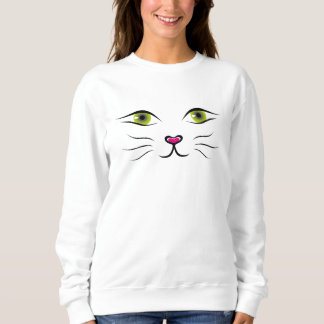 cat eyes  sweatshirt