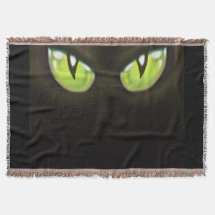 Cat Eyes Throw Blanket