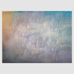 Cat Eyes Vintage Blue Purple Decoupage Pattern Tissue Paper