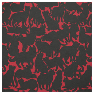 Cat Fabric Cat Lover Art Pattern Fabrics