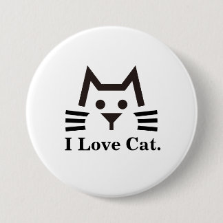 Cat-Face 7.5 Cm Round Badge