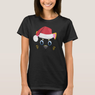 Cat Face Animal Big Cute Face Costume Christmas T-Shirt