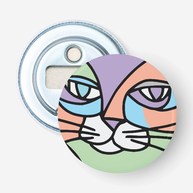 Cat face bottle opener (Front)