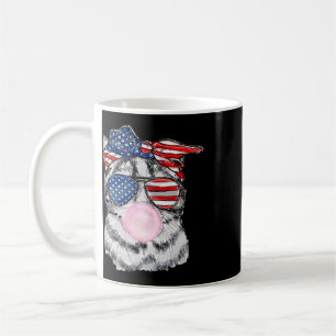 Cat Face Bubblegum 4th Of July Meowica Independenc Coffee Mug