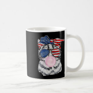 Cat Face Bubblegum 4th Of July Meowica Independenc Coffee Mug