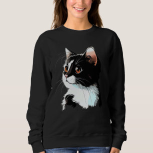 Cat Face  Cat Sweatshirt