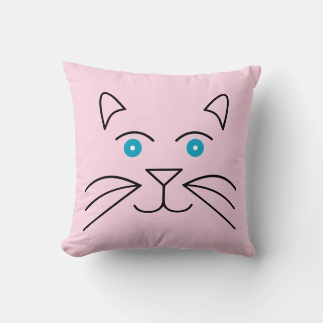 Cat face cushion (Front)
