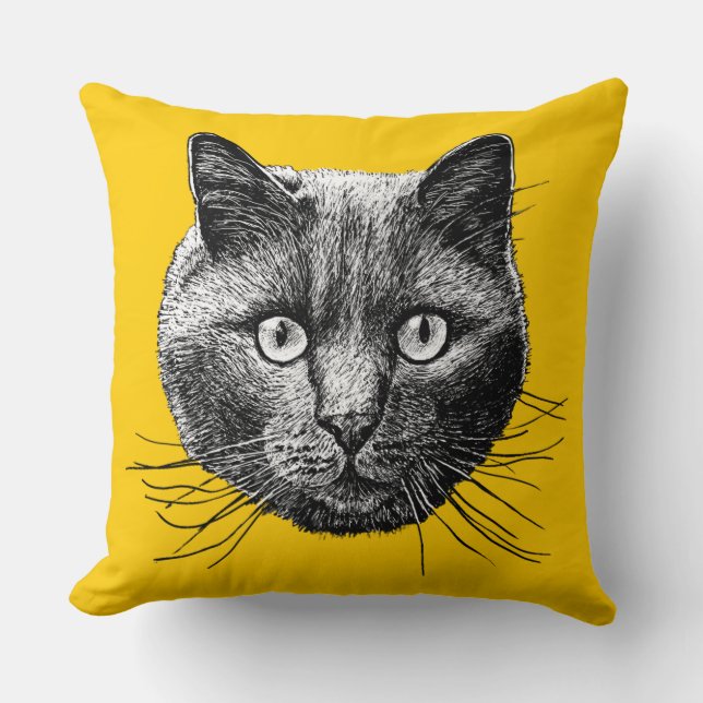 Cat Face Cushion (Front)