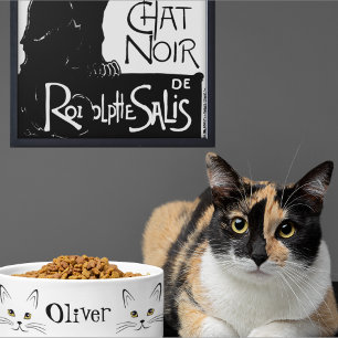Cat Face Custom Name Bowl