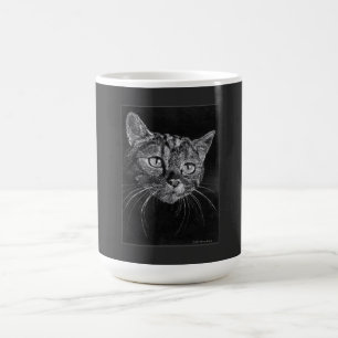 Cat Face Drawing By Mark Edward Westerfield  Coffee Mug