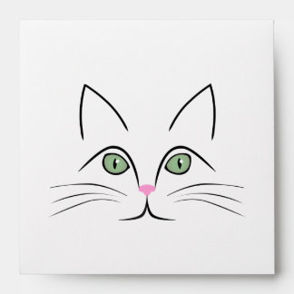 Cat face envelopes