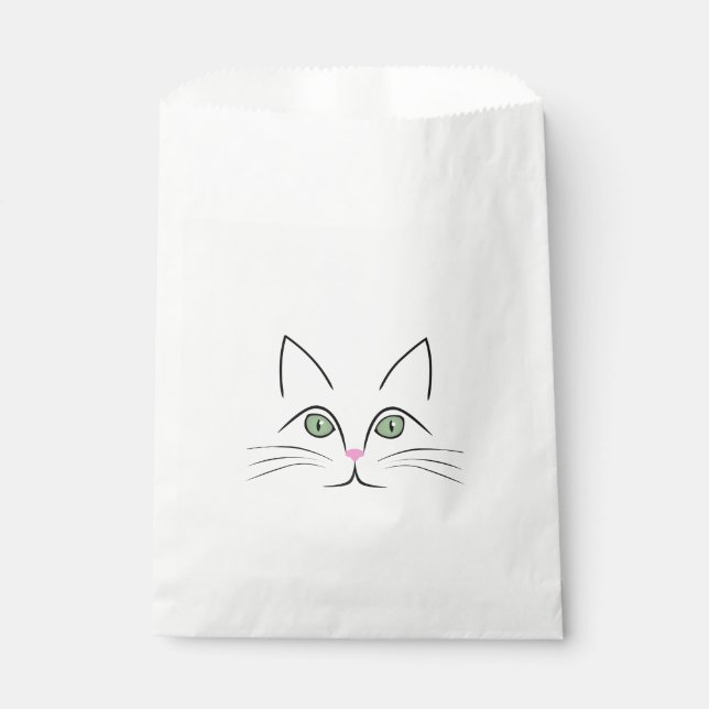 Cat face favour bag (Front)