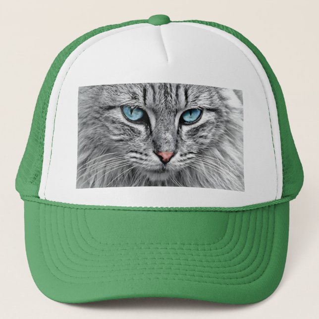 Cat Face Fractal Design-10682 Trucker Hat (Front)