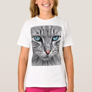 Cat Face Fractal Design  T-Shirt