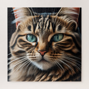 Cat face jigsaw puzzle