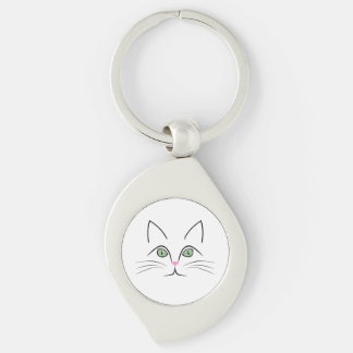 Cat face key ring