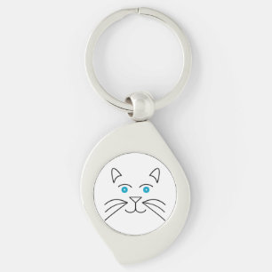 Cat face key ring