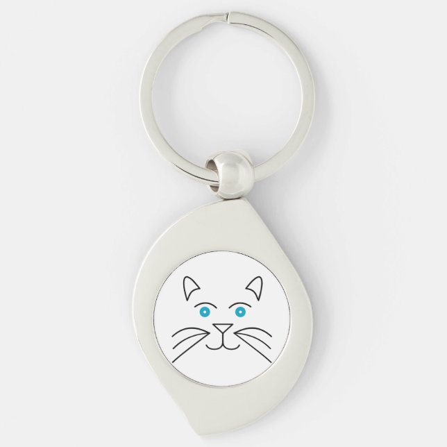 Cat face key ring (Front)