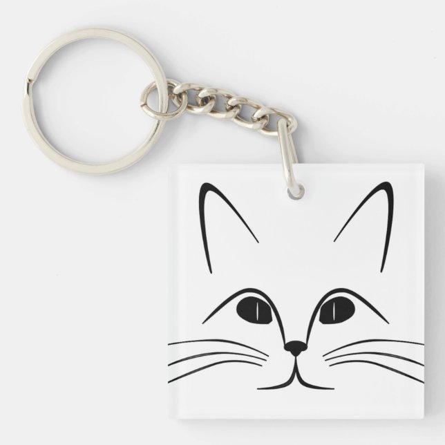 CAT FACE KEY RING (Front)