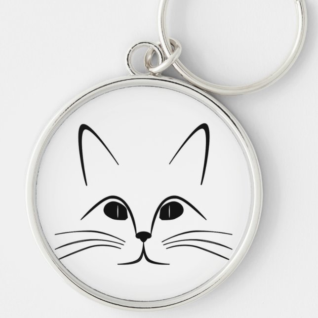 CAT FACE KEY RING (Front)