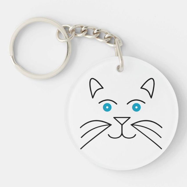 Cat face key ring (Front)
