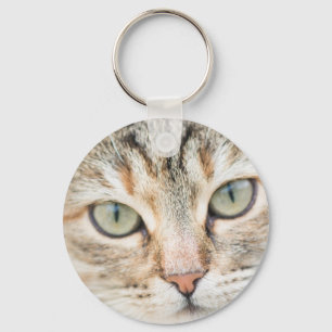Cat face key ring