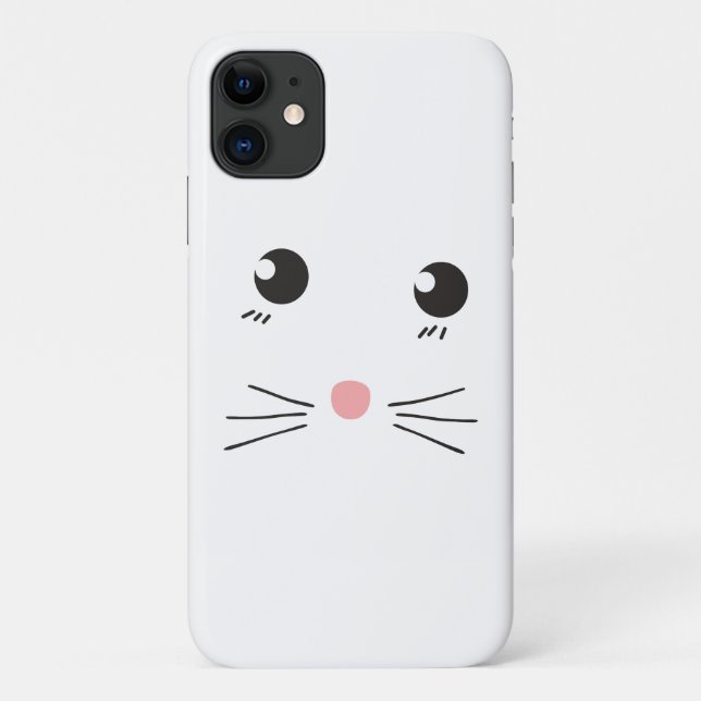 Cat face line drawing Case-Mate iPhone case (Back)