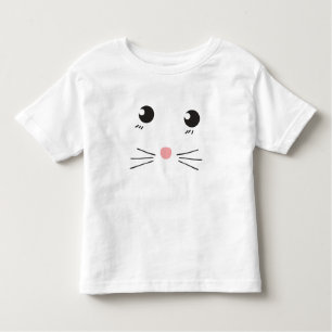 Cat face line drawing toddler T-Shirt