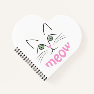 Cat face notebook