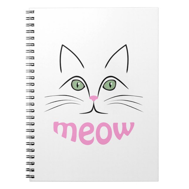 Cat face notebook (Front)