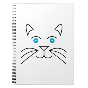 Cat face notebook