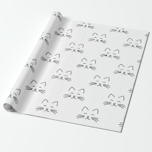 Cat face pattern Wrapping Paper