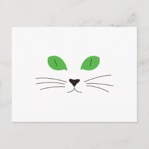 Cat Face Postcard