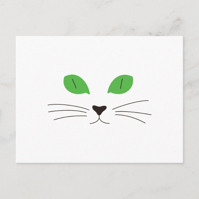 Cat Face Postcard (Front)