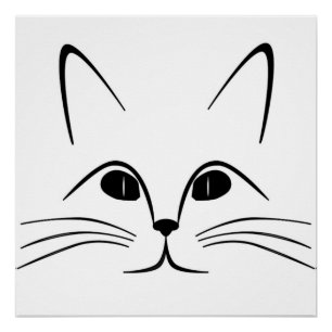 CAT FACE POSTER