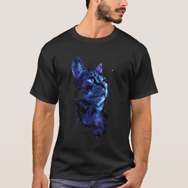 Cat Face Space T-Shirt (Front)