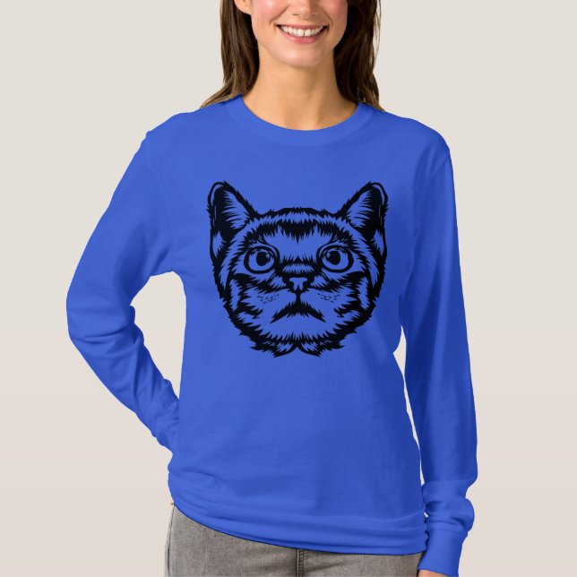 Cat Face  T-Shirt (Front)